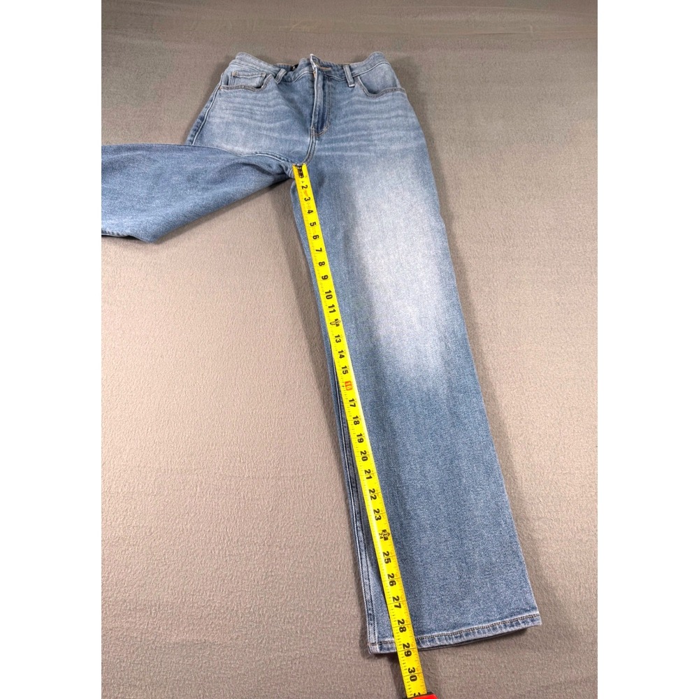 Hollister Dad Jeans Ultra High Rise Light Wash Straight Leg W25 L31 Casual - Picture 10 of 12